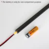 240 cm lys til akustikpanel, sort, komplet sæt med aluprofil og COB LED strip, 3000K