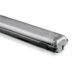 120cm 36W vandtæt komplet LED armatur, IP65, inkl. 2x 18W 6400K LED rør, kold kulør