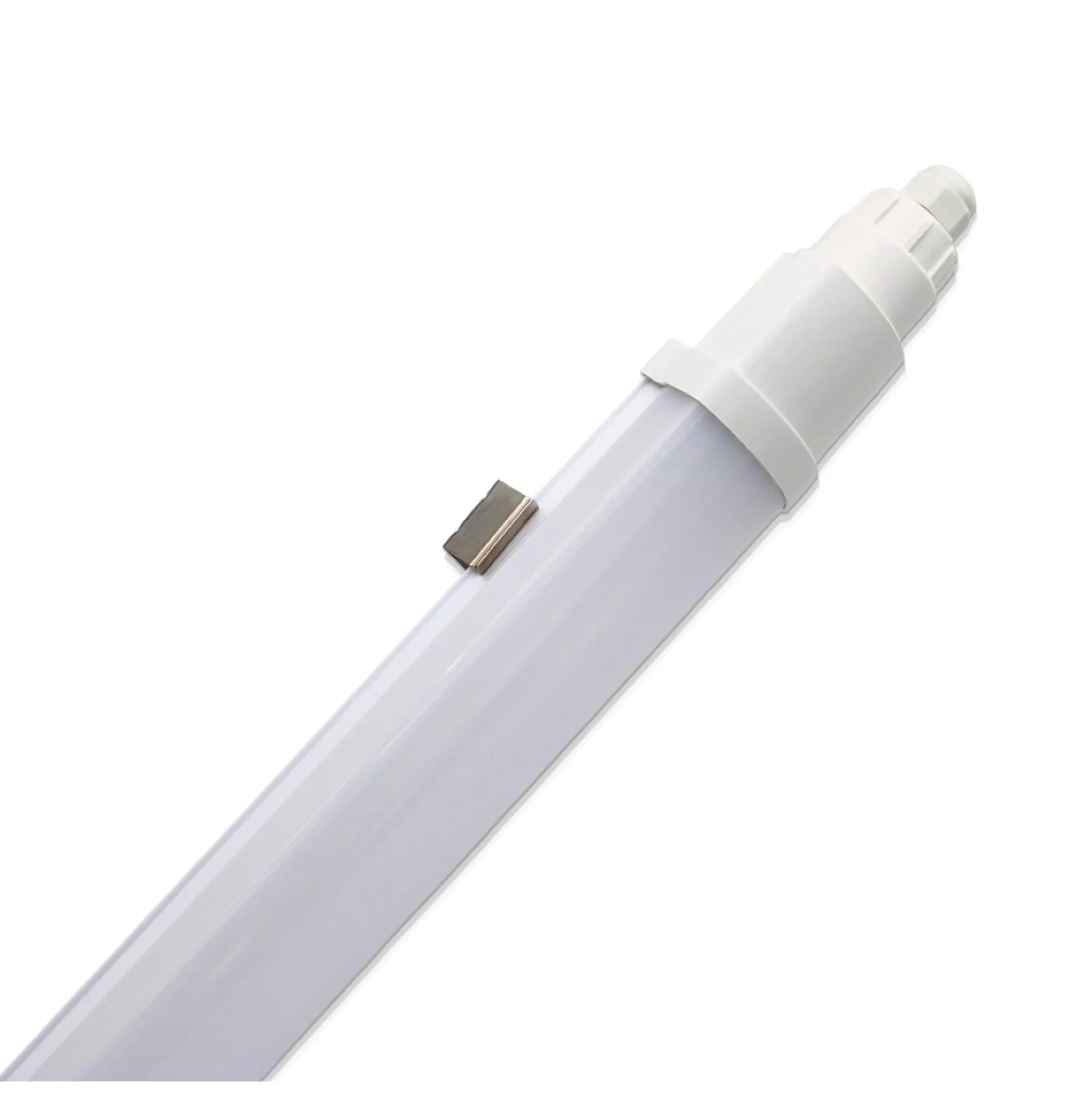 150 cm 48W vandtæt komplet LED armatur, gennemfortrådet, IP65, kold kulør
