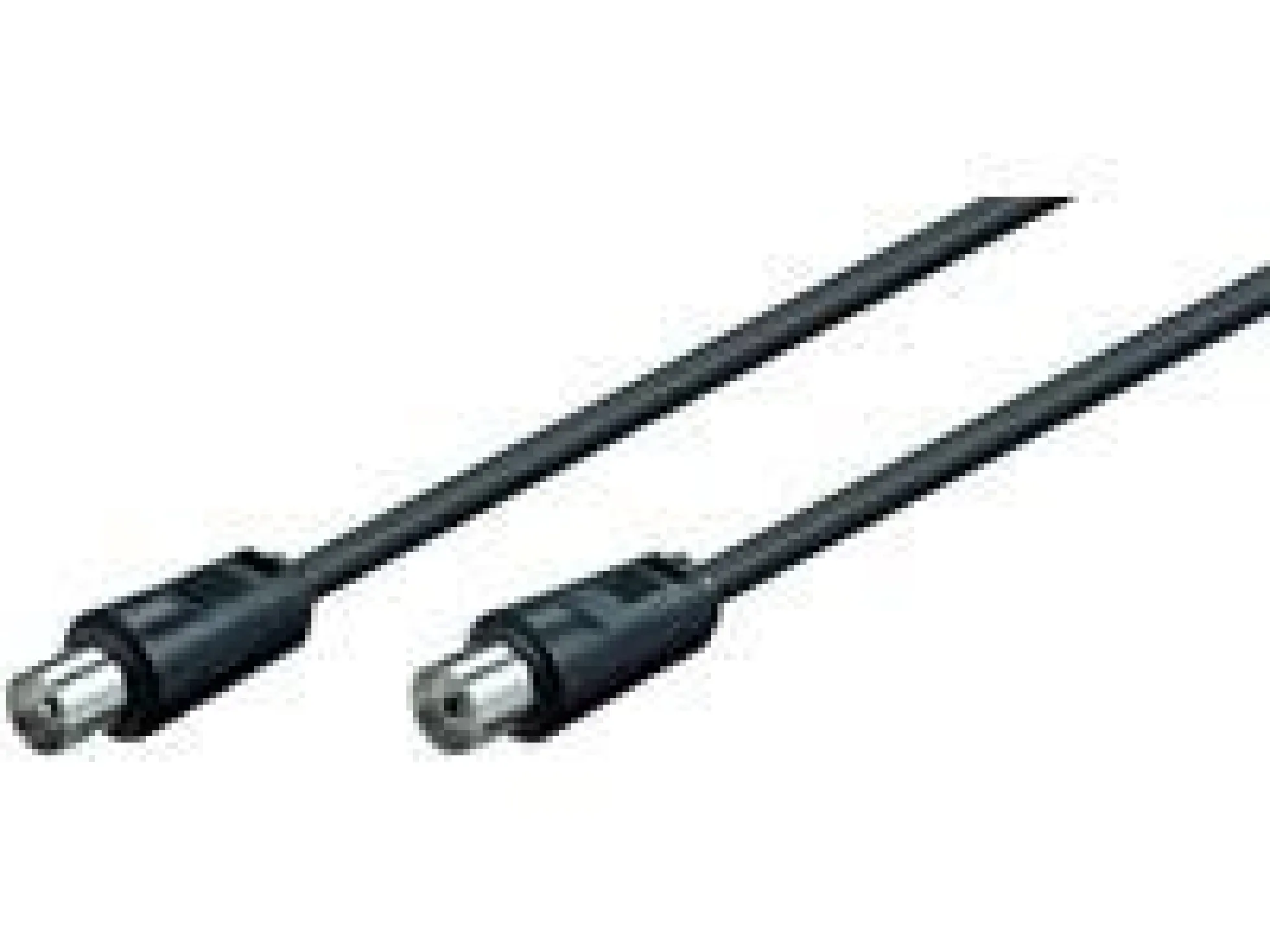 Coax M-F, 5 meter, sort, 75 Ohm, dobbelt skærmet