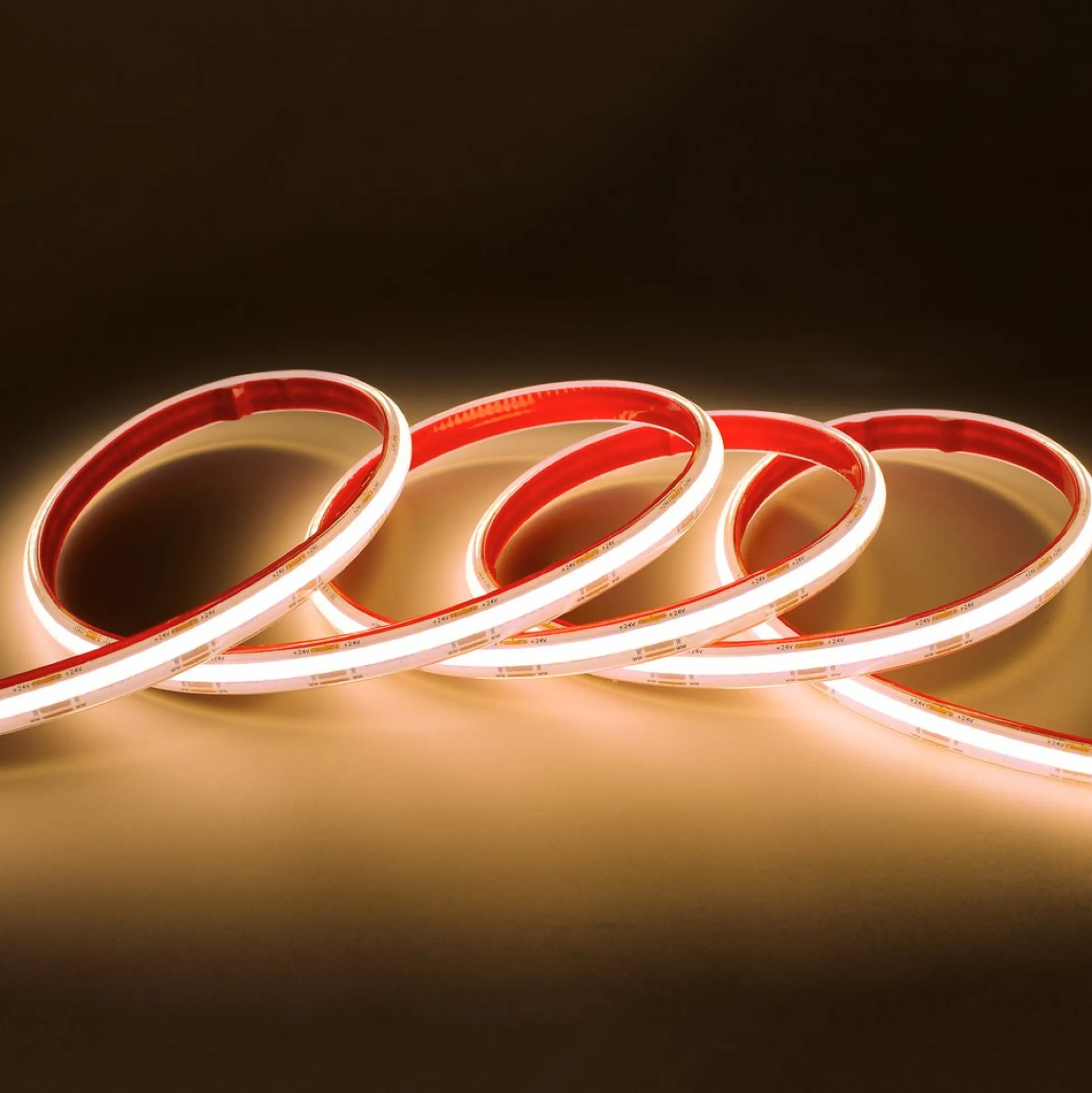 COB CCT LED strip, 5 meter, 20W/m, RA90, 24V DC, IP68, 576 LED/meter