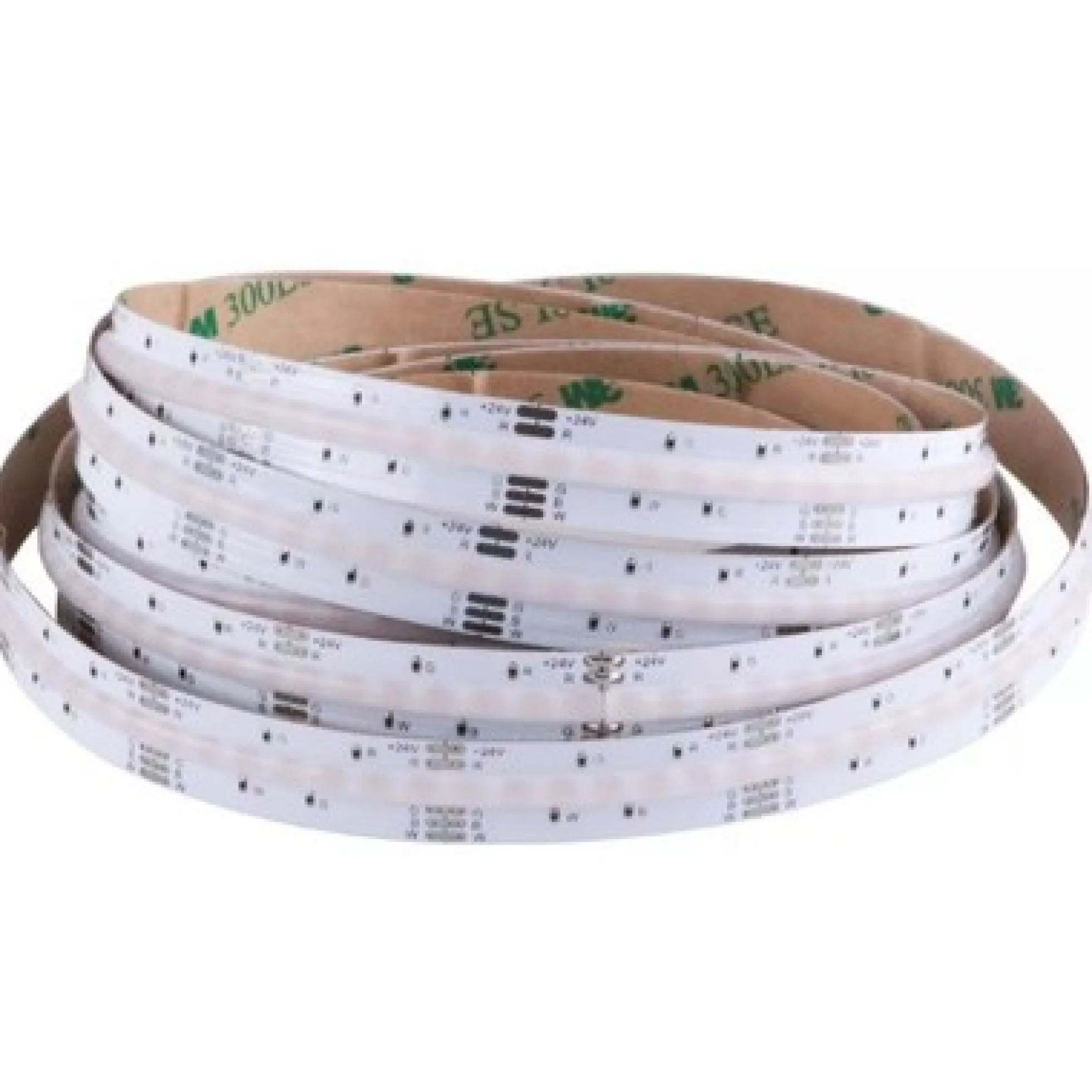 COB-LED-strips RGB+WW, 24V, IP20, 24W & 840 LED pr. meter, RA90, 5 meter