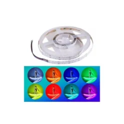 COB-LED-strips RGB+WW, 24V, IP20, 24W & 840 LED pr. meter, RA90, 5 meter