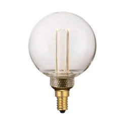 COLORS Dim LED Mini Globe E14, Blitz Memory, 3000 Kelvin, 2W, Klar