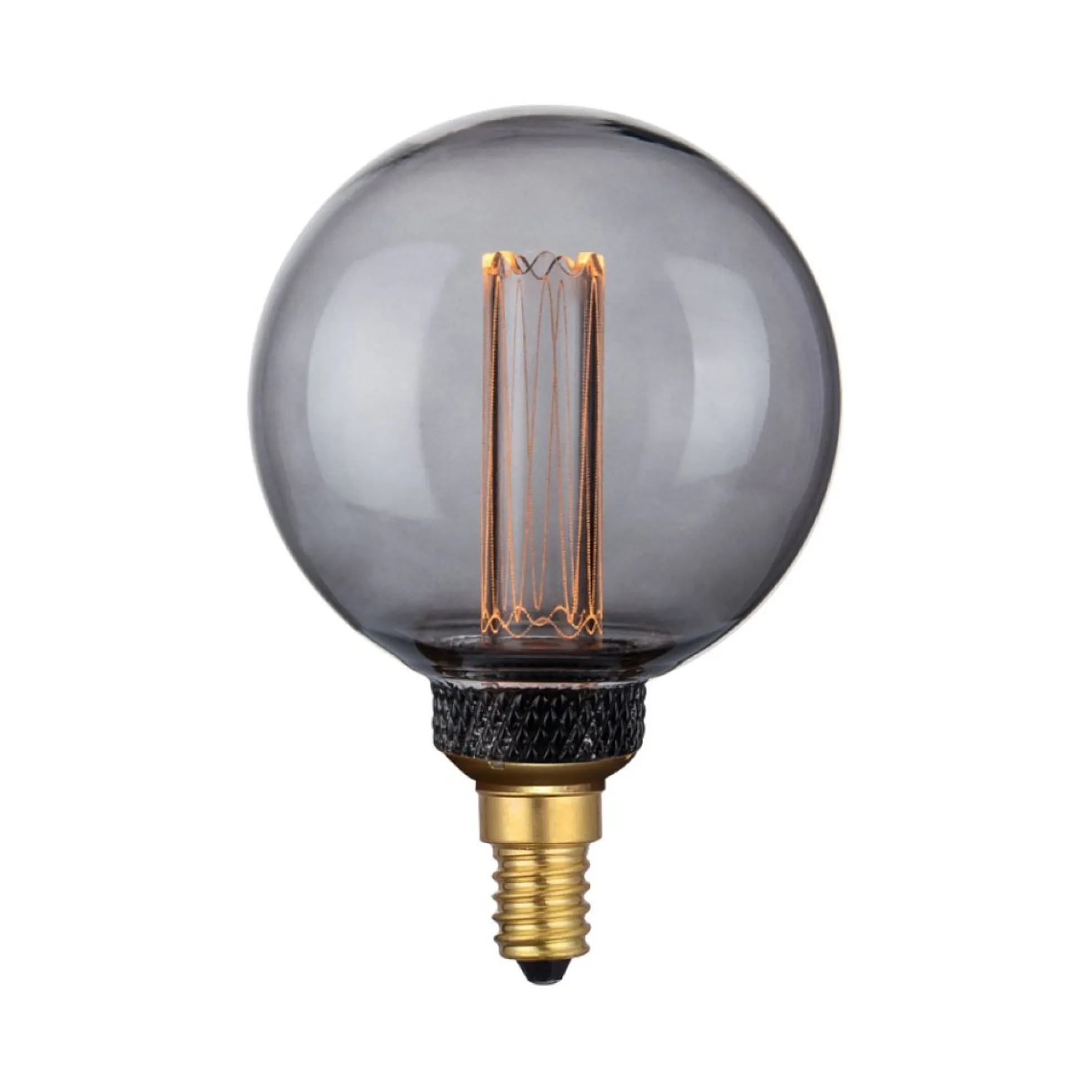 COLORS Dim LED Mini Globe E14, Røgfarvet, 80 mm, 1800 Kelvin, 2W, Dæmpbar (restsalg)