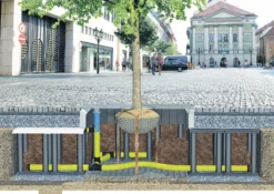 Combigrid 1,3 x 100 m, 310 g forstærket geotekstil, 12 x 12 mm