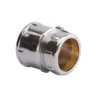 Conex overgang 12 mm x 1/2", krom