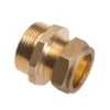 Conex overgang 12 mm x 1/2", krom, til pex og kobber