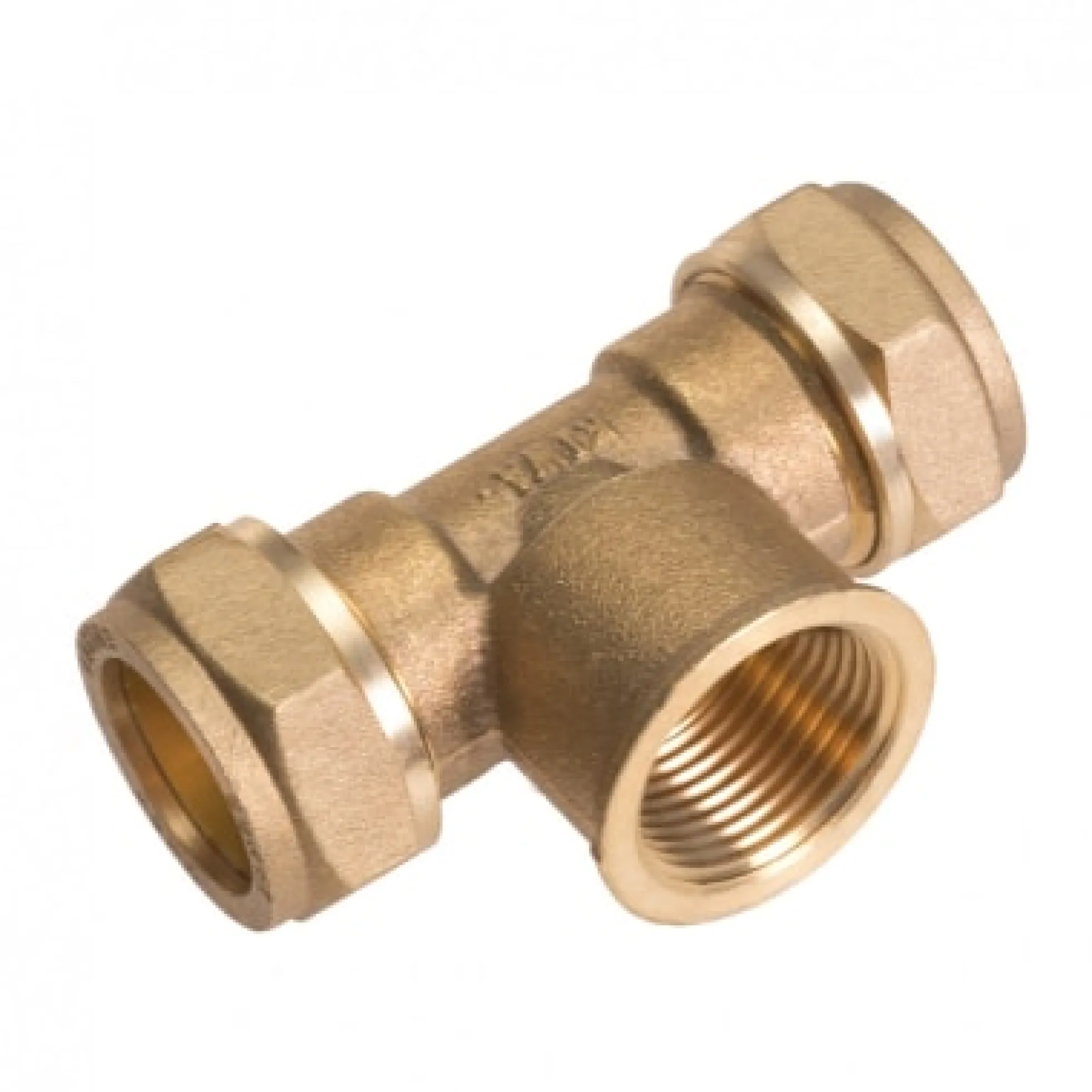 Conex 22x3/4"x22 komp tee mf godkendt til pex og kobber