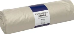 Containersæk, 146x160 cm, 40 my, 350 liter, klar