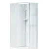 Contura Shower Next kabineoverdel NKH-L 88 VS, 80x80 cm, hvid/styren lav