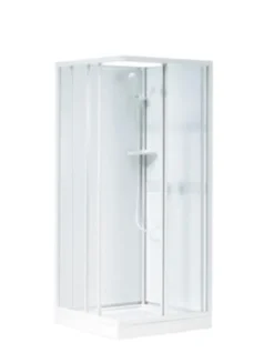Contura Shower Next kabineoverdel NKH-L 88 VS, 80x80 cm, hvid/styren lav