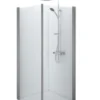 Contura Shower Space lige dør, mat profil, klart glas, 600 mm