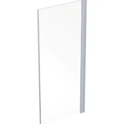 Contura Shower Space lige dør, mat profil, klart glas, 600 mm