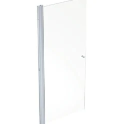 Contura Shower Space lige dør, mat profil/klart glas, SPNK 600, knopgreb