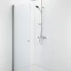 Contura Shower Space lige dør, mat profil/klart glas, SPNK 900, knopgreb