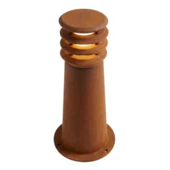 Corten havelampe, 11W, 40 cm, IP65, 3000K, 1600 lumen, 230V, rust