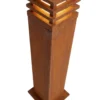 Corten havelampe, 11W, 40 cm, IP65, 3000K, 1600 lumen, 85Ra, 230V, rust