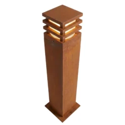 Corten havelampe, 11W, 40 cm, IP65, 3000K, 1600 lumen, 85Ra, 230V, rust