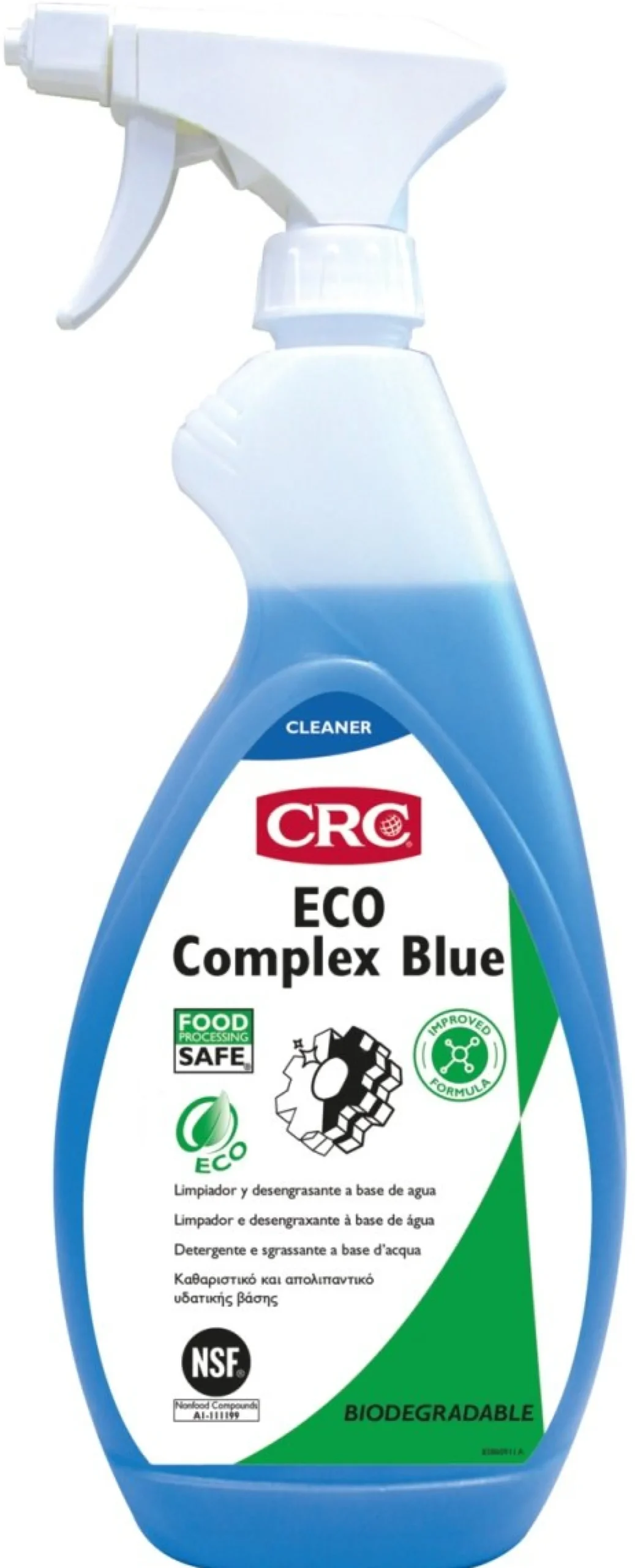 CRC rengøringsmiddel Eco Complex Blue, til fødevarer, 750 ml