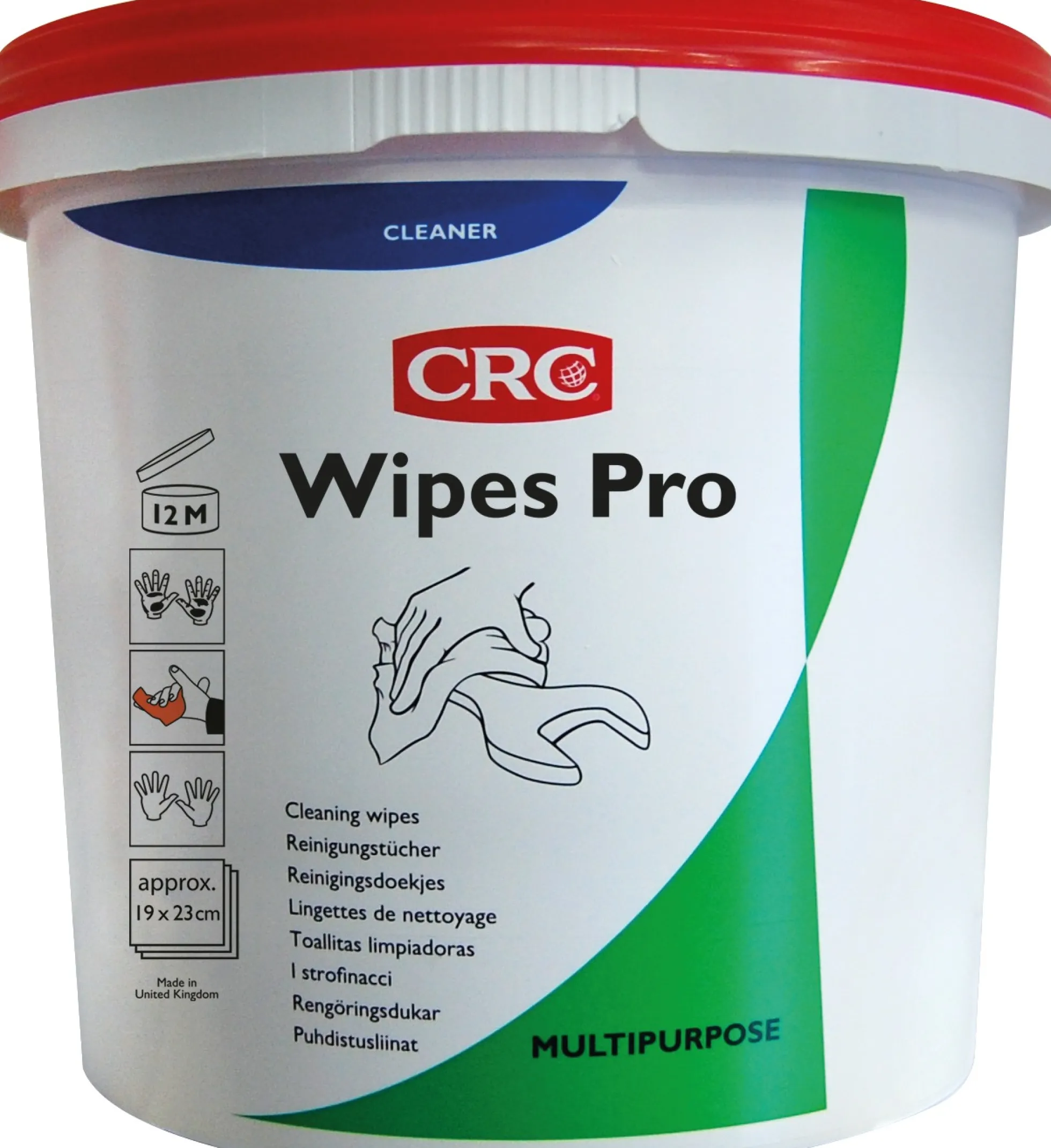 CRC Wipes renseservietter Industri, 100 stk.