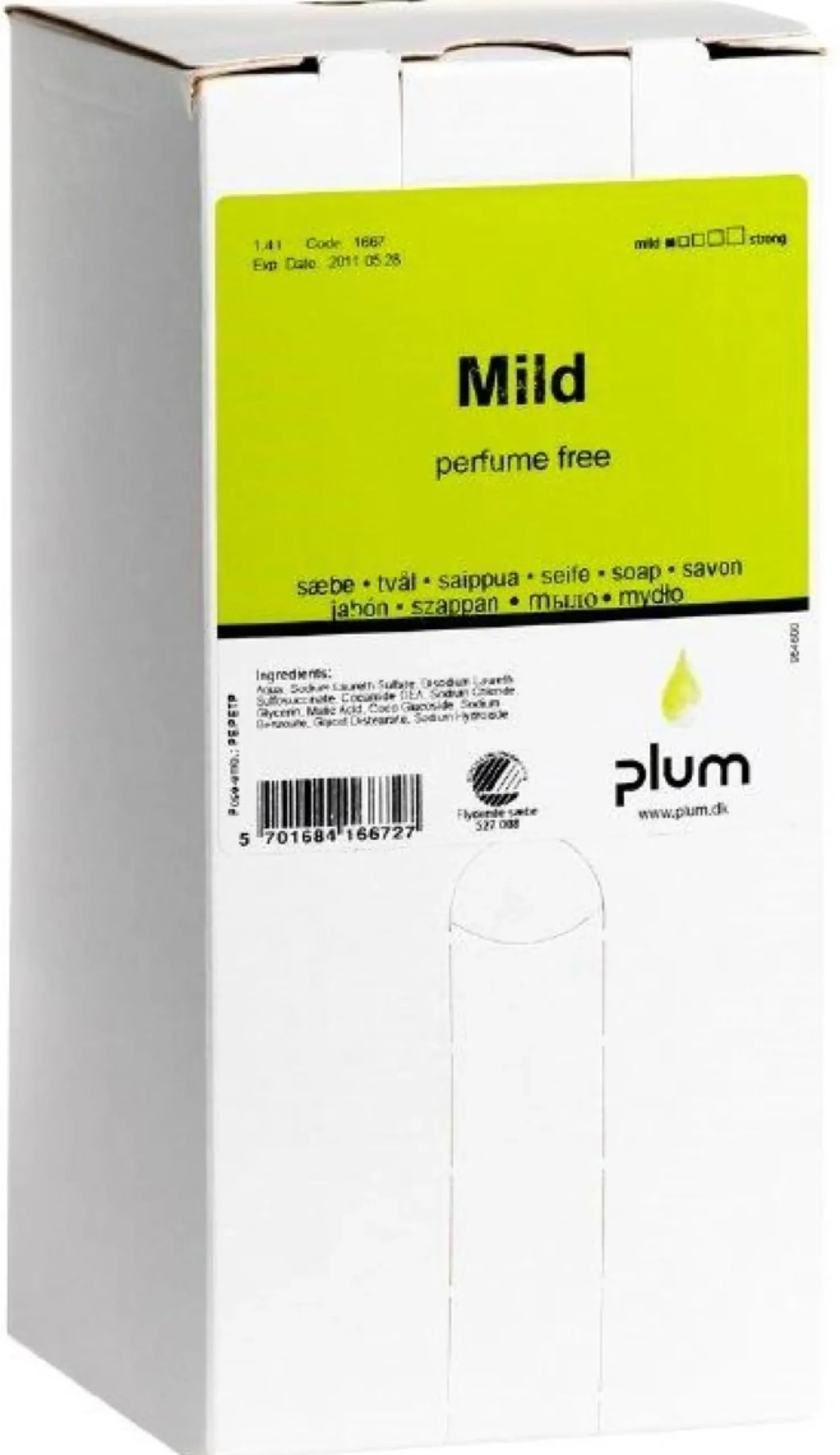 Cremesæbe plum mild, 1,4 liter