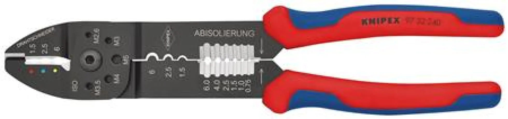 Crimptang 97 32 240, til kabler, Knipex