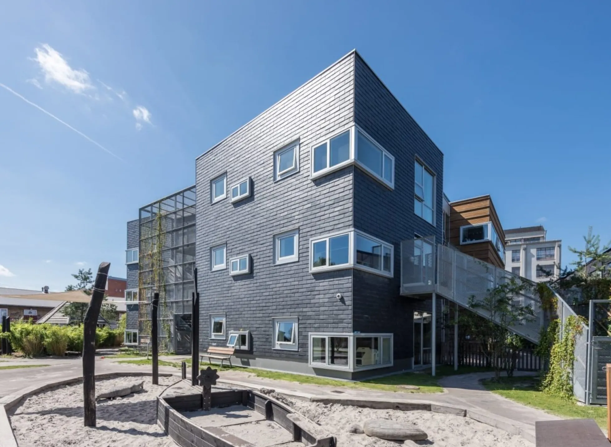 Cupa Clad 101 Logic naturskifer til facade med huller, 400x200 mm