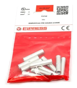 Cu-pressemuffe CUT10, 10mm² - 10 stk.