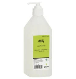 Daily mild sæbe, uparfumeret, 600 ml pumpeflaske - Plum