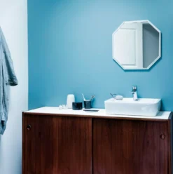 Damixa Clover Green håndvaskarmatur, push-open bundventil, krom