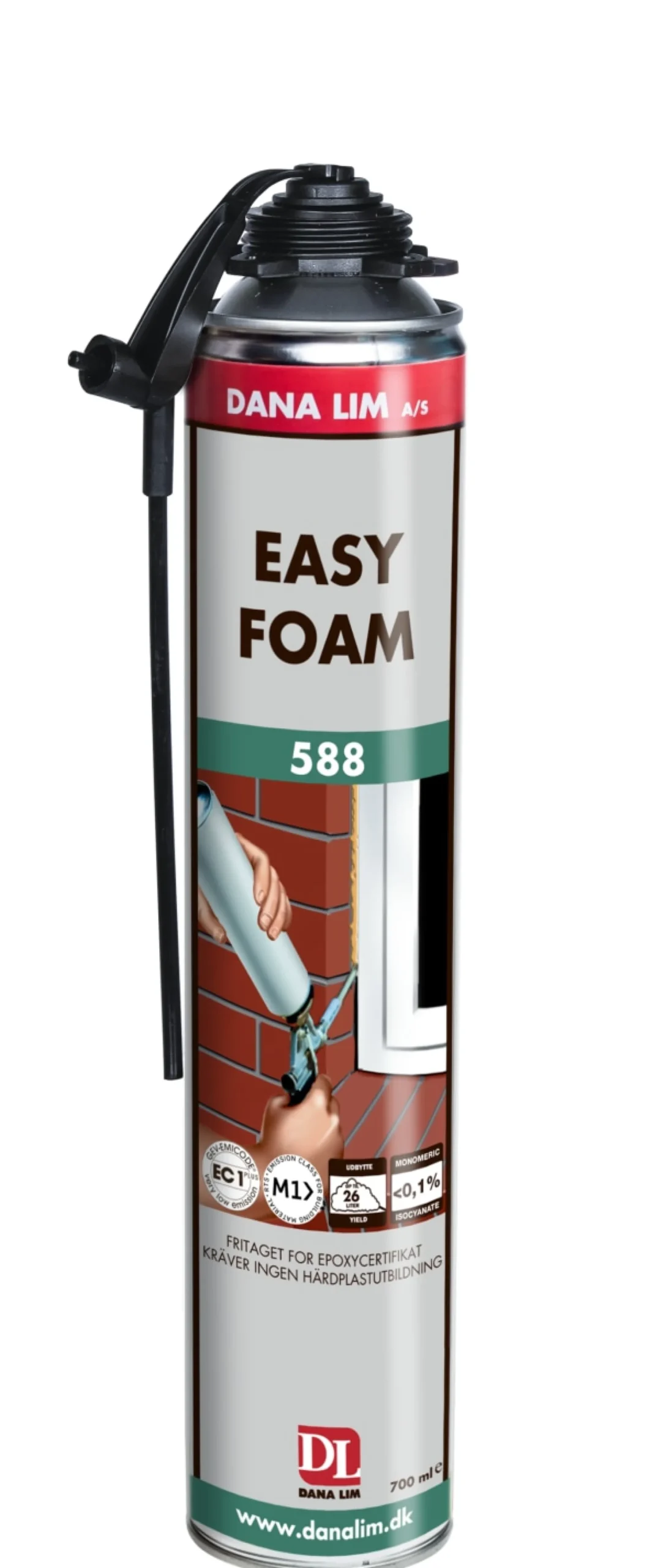 Dana Lim Easy Foam 588, byggeskum - 700 ml dåse