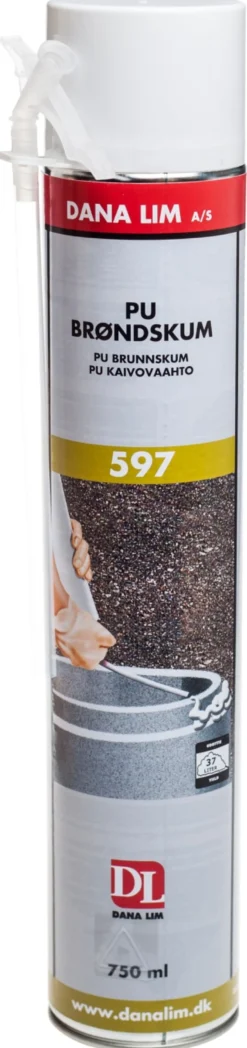 Dana Lim PU brøndskum 597, gulbrun, 750 ml