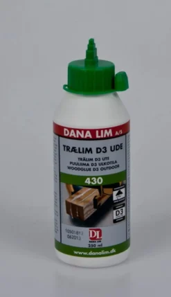 Dana Lim Trælim D3 udendørs 430, hvid - 250 ml flaske