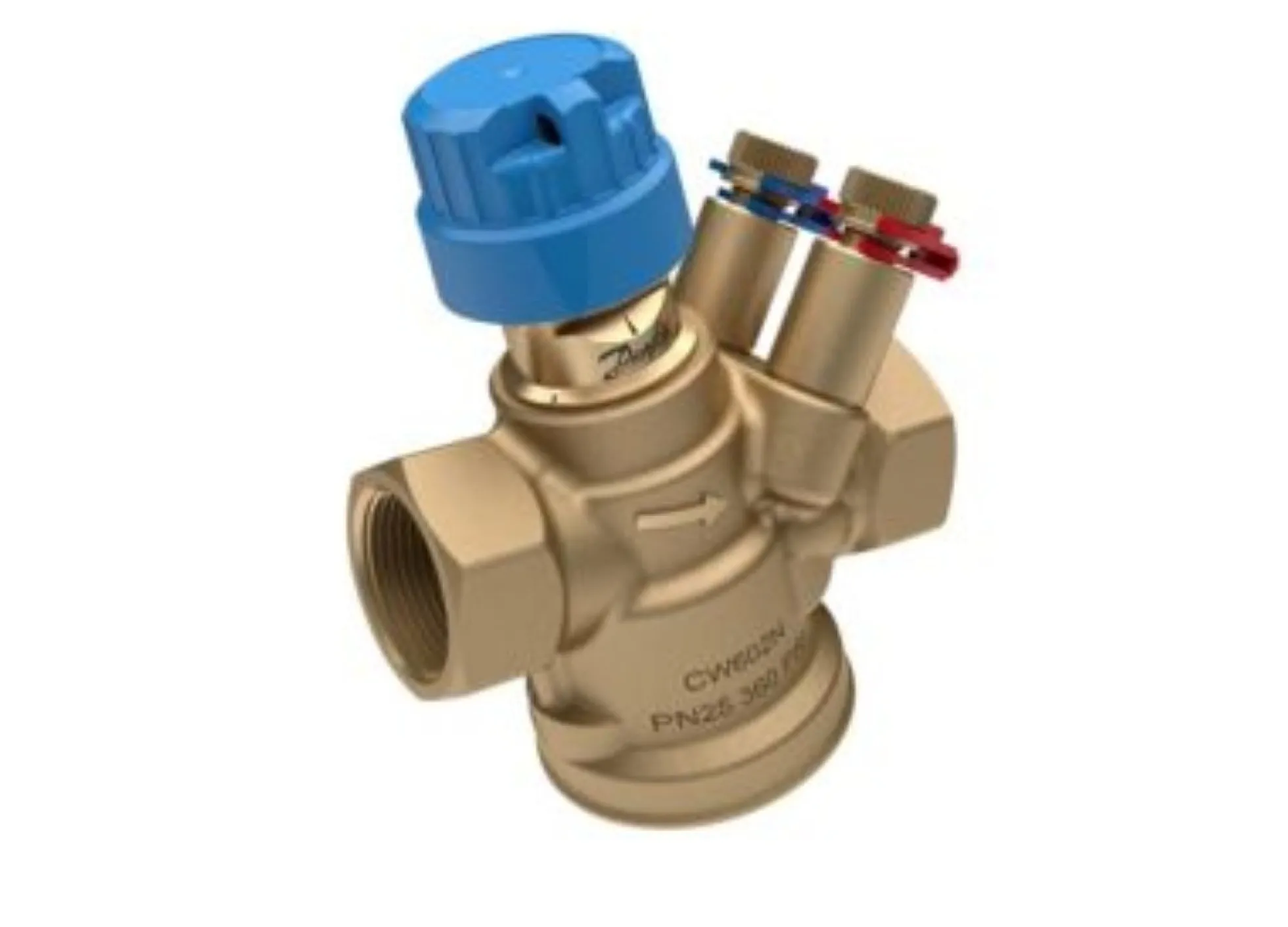 Danfoss AB-QM 4.0, trykuafhængig flowbegrænser og reguleringsventil, DN15, INDV. LF