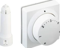 Danfoss – RA 506x fjernindstillings termostat med indbygget føler og kapillærrør, hvid