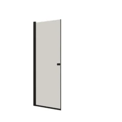 DANSANI brusedør, H: 200 cm, 87-89 cm, sort/klar