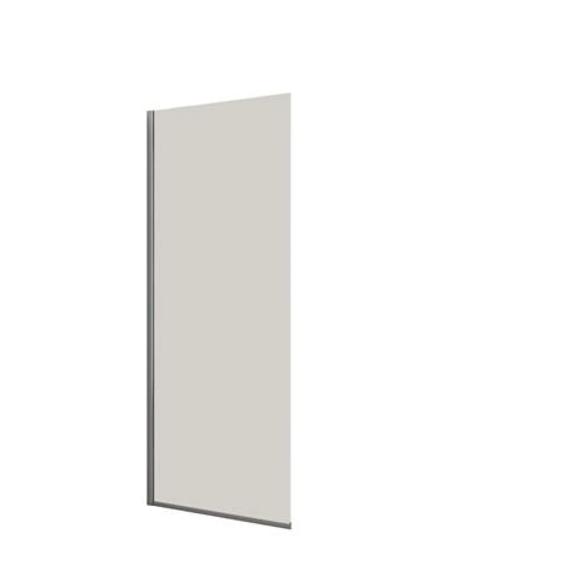 Dansani brusevæg, klart glas, 1978 x 970-990 mm, krom