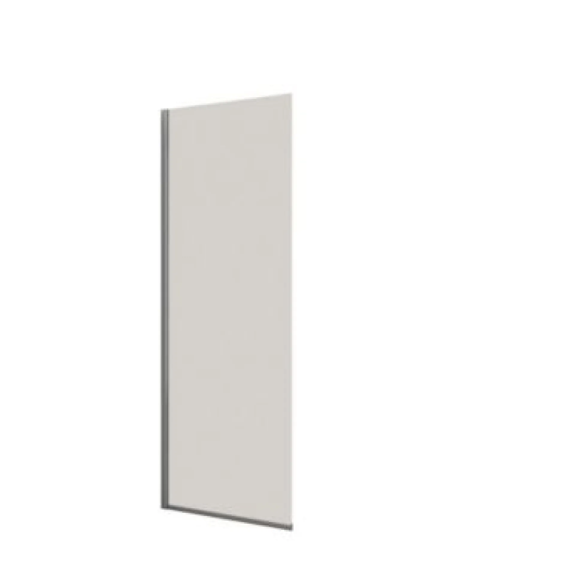 Dansani brusevæg, klart glas, 1978 x 870-890 x 6 mm, krom