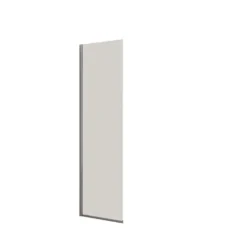Dansani brusevæg, klart glas, 1978 x 670-690 x 6 mm, krom