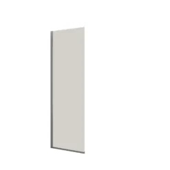 Dansani brusevæg, klart glas, 1978 x 770-790 x 6 mm, krom