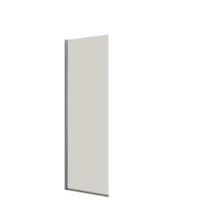 Dansani brusevæg, klart glas, 1978 x 770-790 x 6 mm, krom