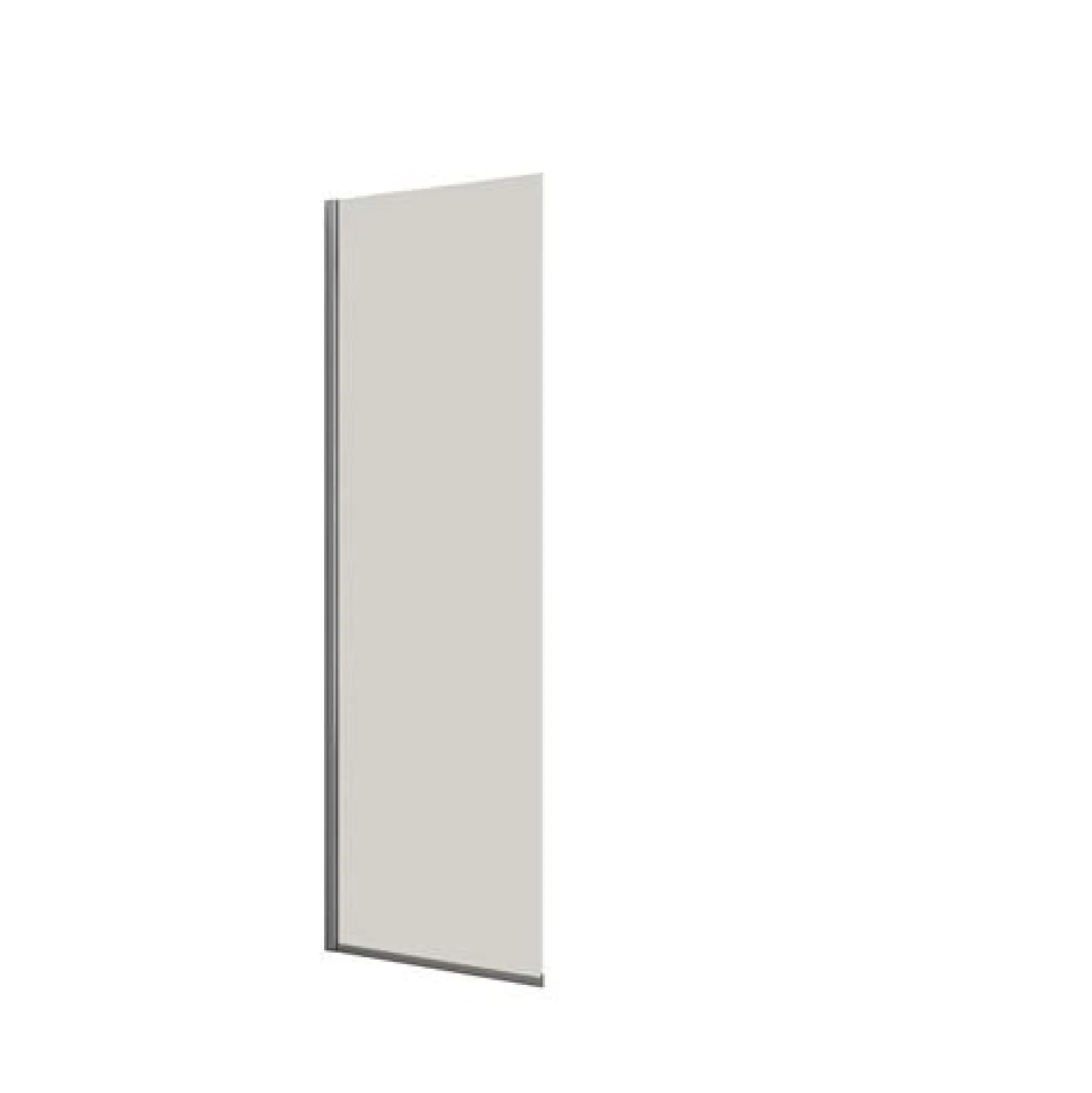 Dansani brusevæg, klart glas, 1978 x 770-790 x 6 mm, krom