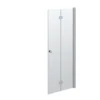 Dansani Match "B" foldedør, 200 x 77-79 cm, satin/klart glas