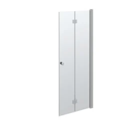 Dansani Match "B" foldedør, 200 x 77-79 cm, satin/klart glas