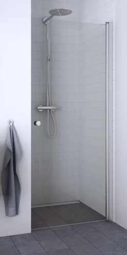 Dansani Match Brusedør, 200 cm, 87-89 cm, klart glas