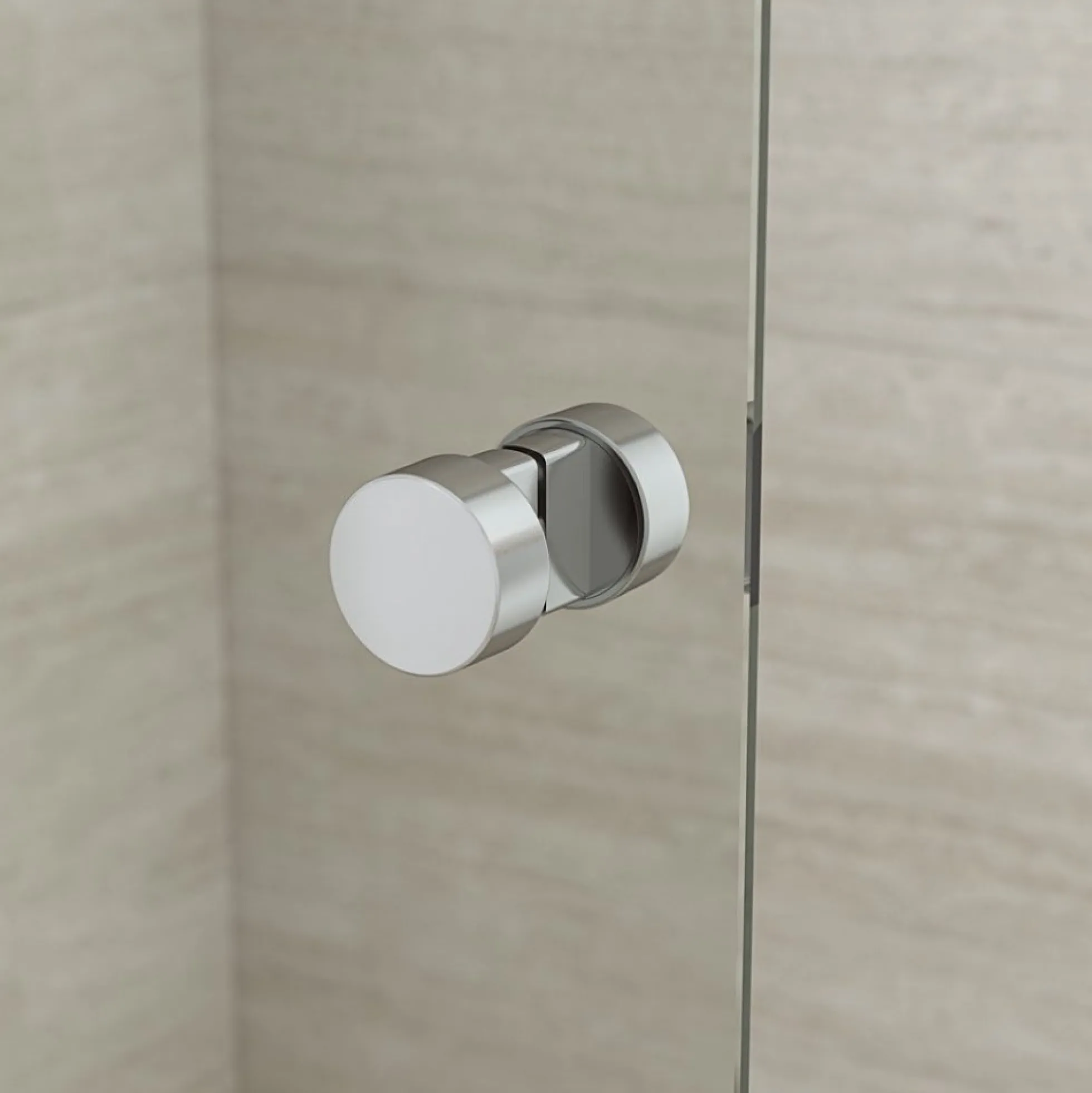 Dansani Match brusedør, 200 x 77-79 cm, klart glas