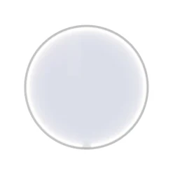 Dansani Rammespejl "Moon", ø90 cm, hvid mat, lysstyring
