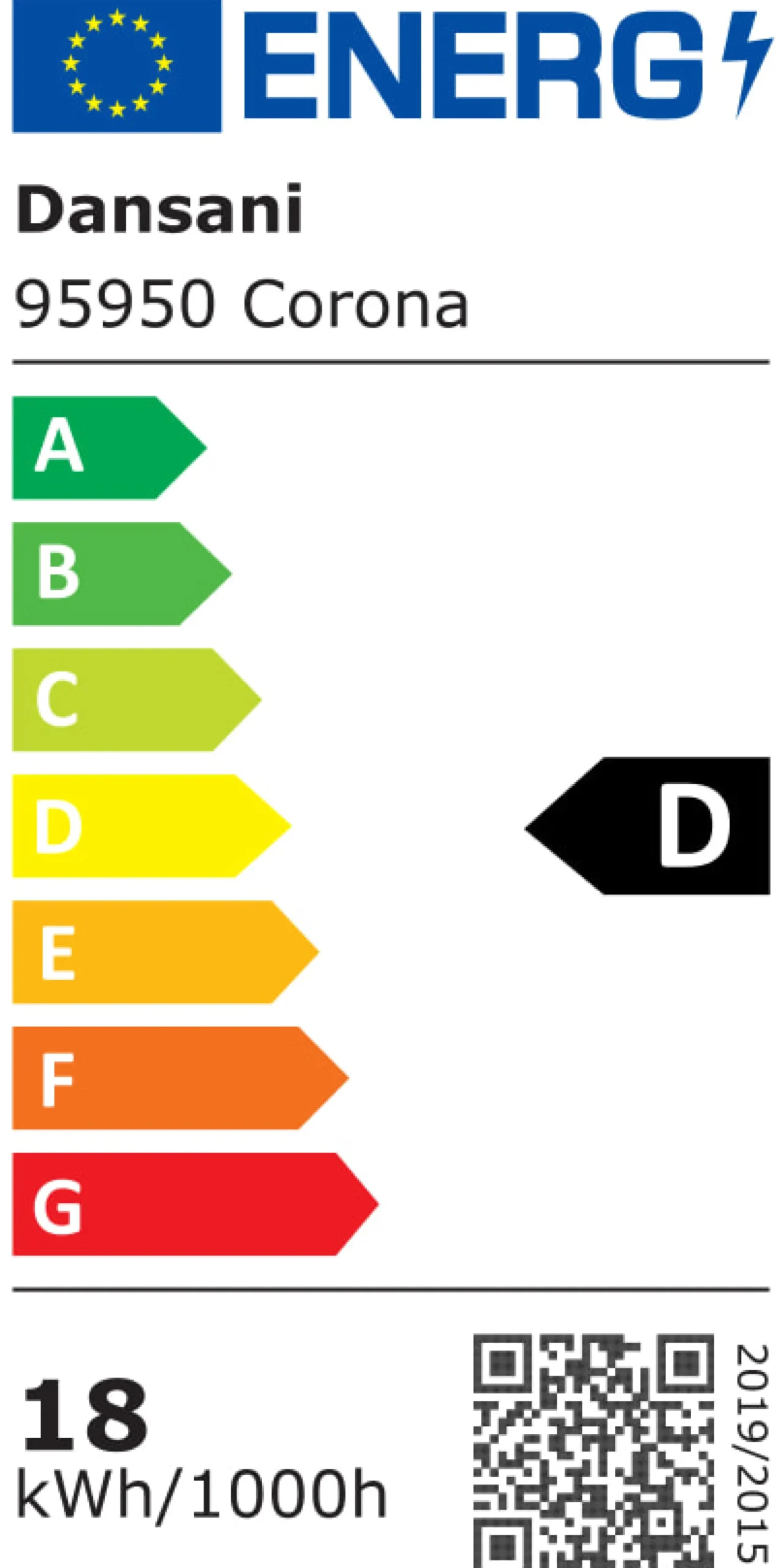 Dansani Spejl Corona m/lysstyring, 105x50 cm