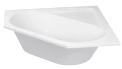 D-Code badekar, 1400x1400 mm, indbygning